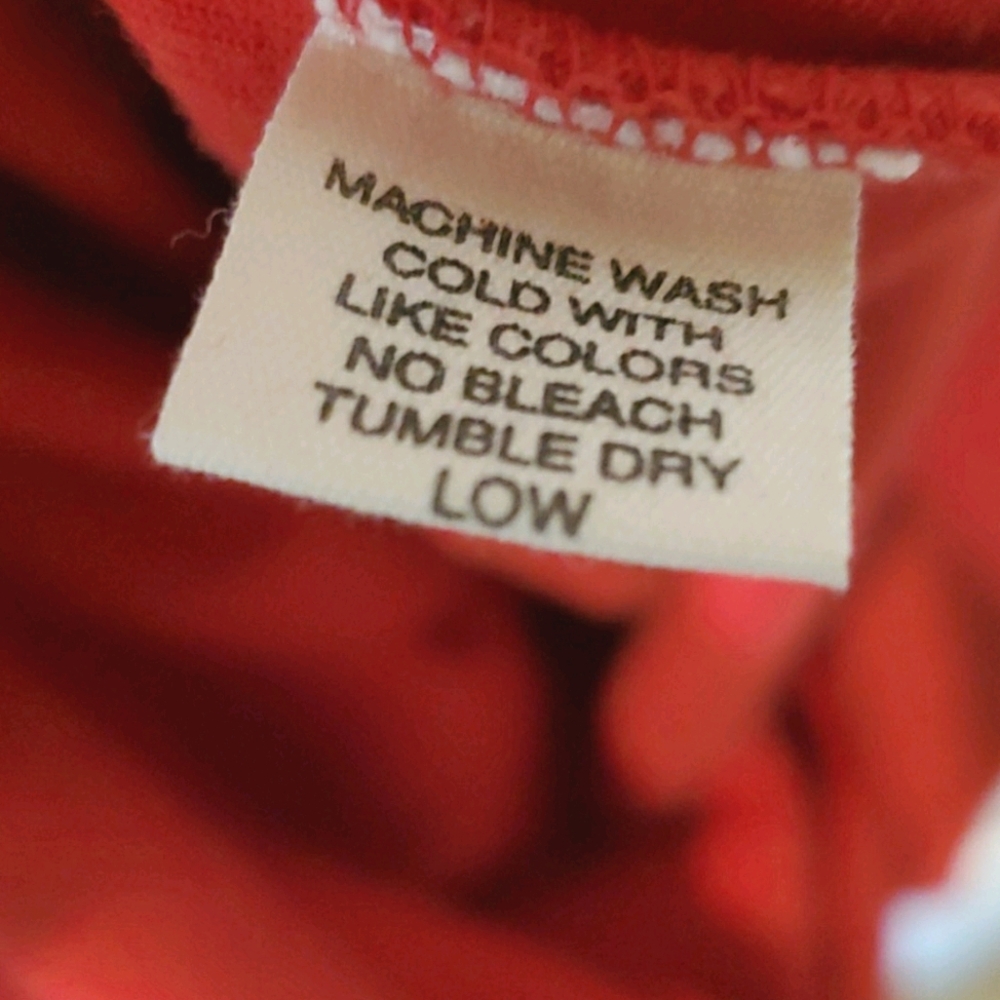 J. Crew Red Velour Long Sleeve Button Dress Size S - Picture 6 of 6